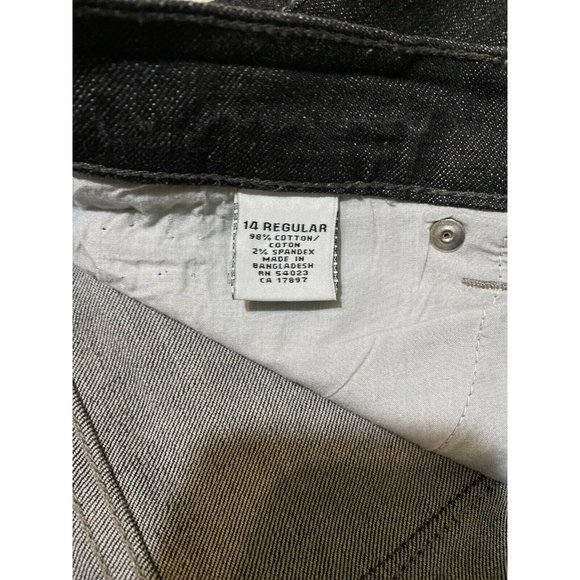 OLD NAVY Womens Bootcut Black JEANS SIZE 14 R 35x31 Msrd - Picture 11 of 12